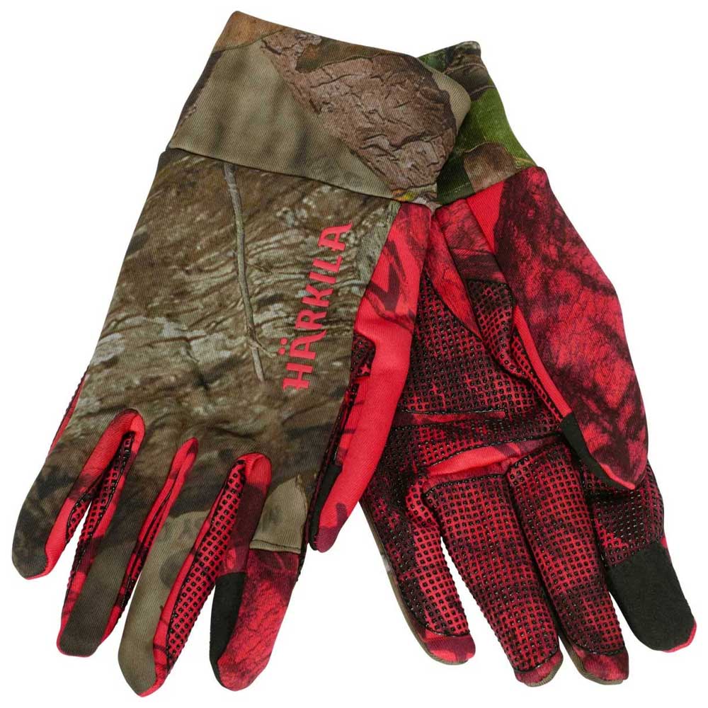 HARKILA Moose Hunter 2.0 Fleece Gloves - Mossy Oak Break-Up Country / Mossy Oak Red