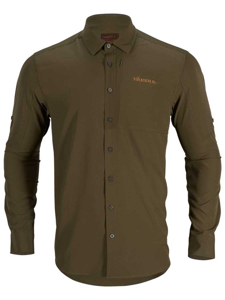 HARKILA Trail Long Sleeve Shirt - Mens - Willow Green