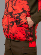 Load image into Gallery viewer, HARKILA Wildboar Pro Camo Fleece Jacket - Mens - AXIS MSP Wildboar Orange / Shadow Brown
