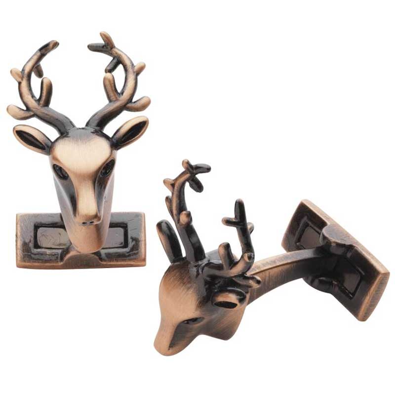 LAKSEN Trophy Deer Cufflinks - Copper
