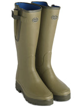 Load image into Gallery viewer, LE CHAMEAU Vierzonord XL Wide Calf Boots - Mens Neoprene Lined - Iconic Green
