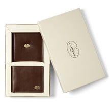 Load image into Gallery viewer, LE CHAMEAU Licence Holder &amp; Bifold Wallet Gift Set - Marron Fonce

