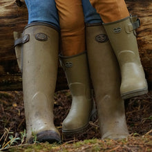 Load image into Gallery viewer, LE CHAMEAU Petite Vierzonord Boots - Kids Neoprene Lined - Vert Vierzon
