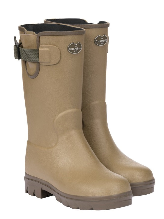 LE CHAMEAU Petite Vierzonord Boots - Kids Neoprene Lined - Iconic Green