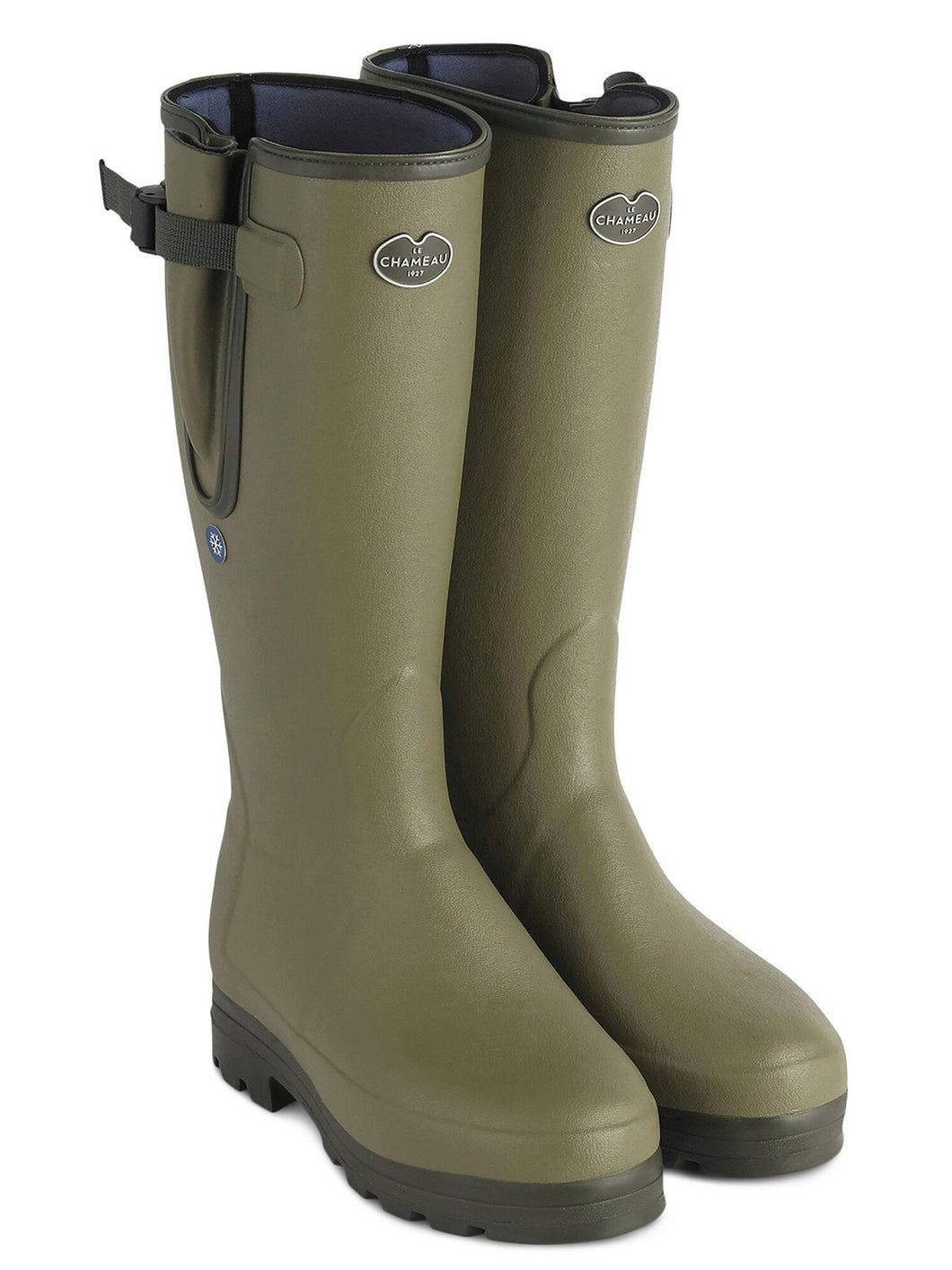 LE CHAMEAU Vierzonord Plus Cold Weather Boots - Mens Neoprene Lined - Vert Vierzon