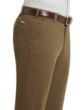 Load image into Gallery viewer, 30% OFF - MEYER Trousers - New York 5548 Super Stretch Cotton Chinos - Caramel - Size: 34 SHORT
