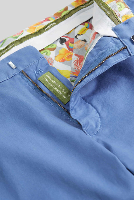 MEYER B-Palma Shorts - Men's Cotton Twill - Blue Meyer