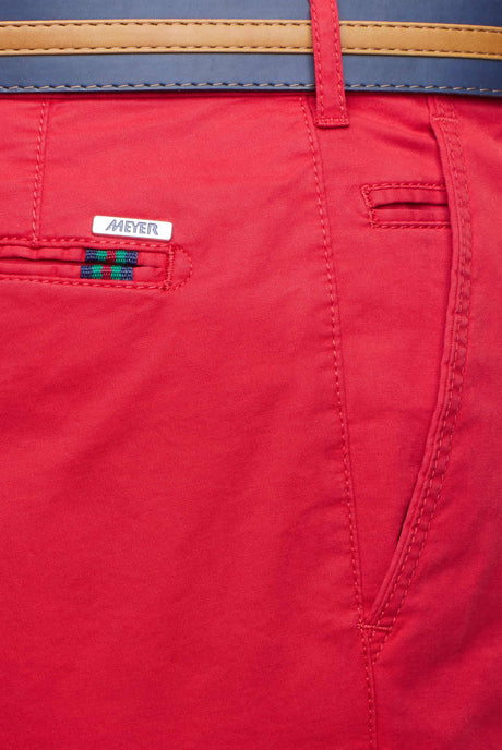 50% OFF - MEYER B-Palma Shorts - Men's Cotton Twill - Red - Size: 38" Waist Meyer