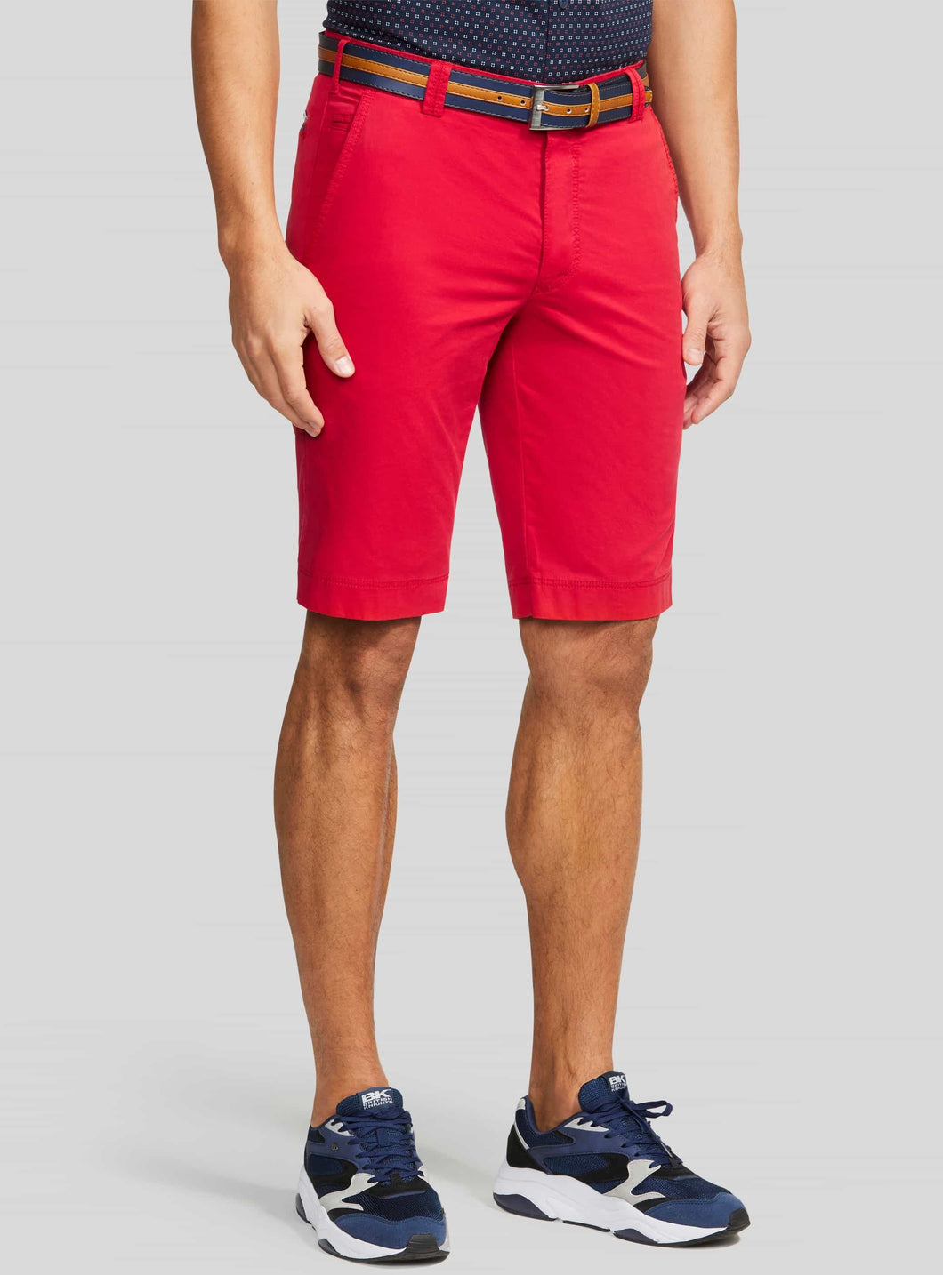 MEYER B-Palma Shorts - Men's Cotton Twill - Red