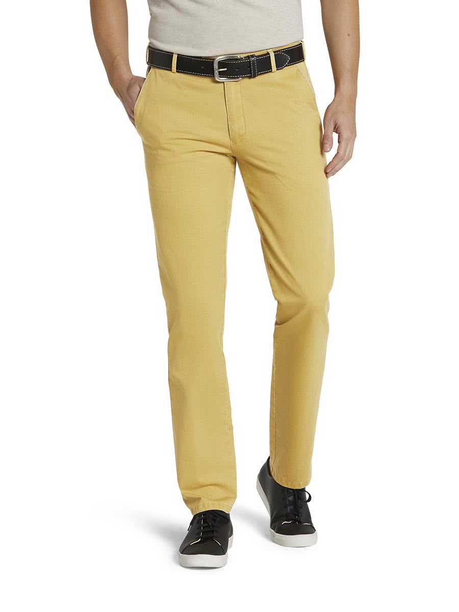 50% OFF - MEYER Trousers - New York Lightweight Cotton Twill Chinos - Corn - Size: 40