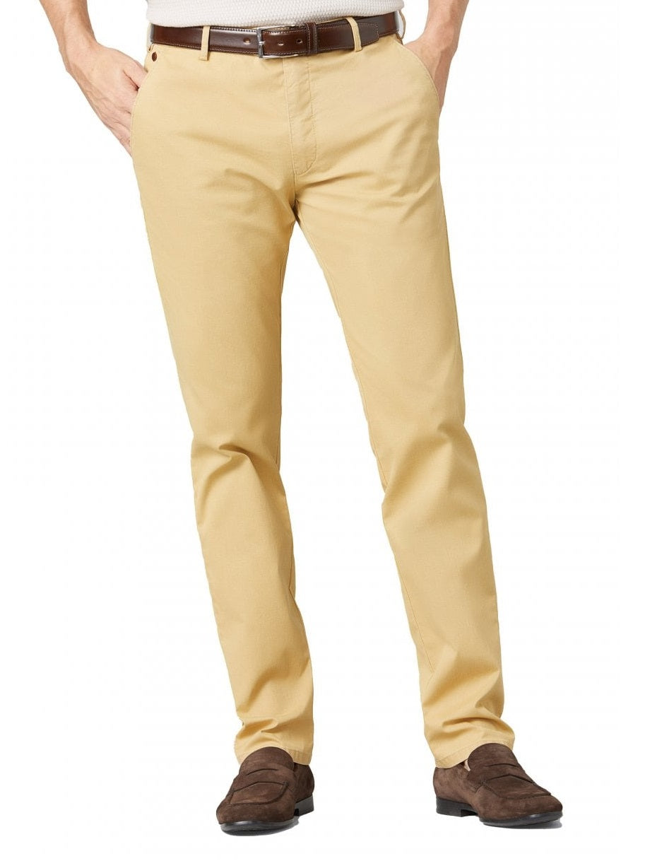 50% OFF - MEYER Trousers - New York Summer Cotelé Chinos - Mustard - Size: 32 REG