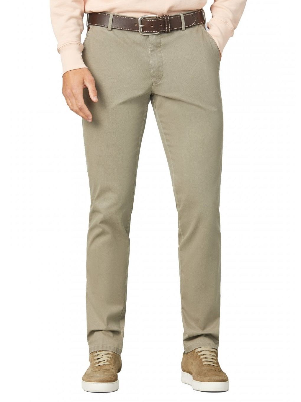 50% OFF - MEYER Trousers - New York Summer Cotelé Chinos - Taupe