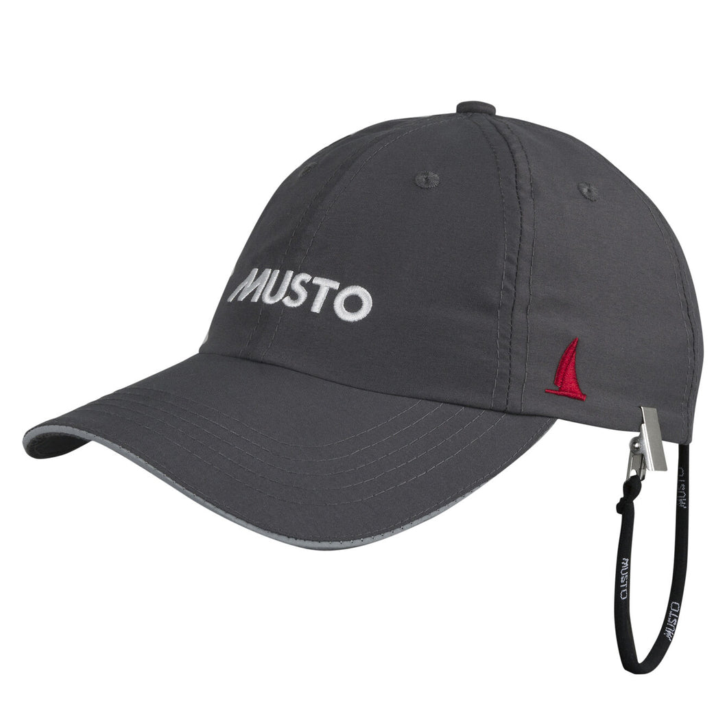 MUSTO Cap - Essential Evo Fast Dry Crew Cap - Charcoal