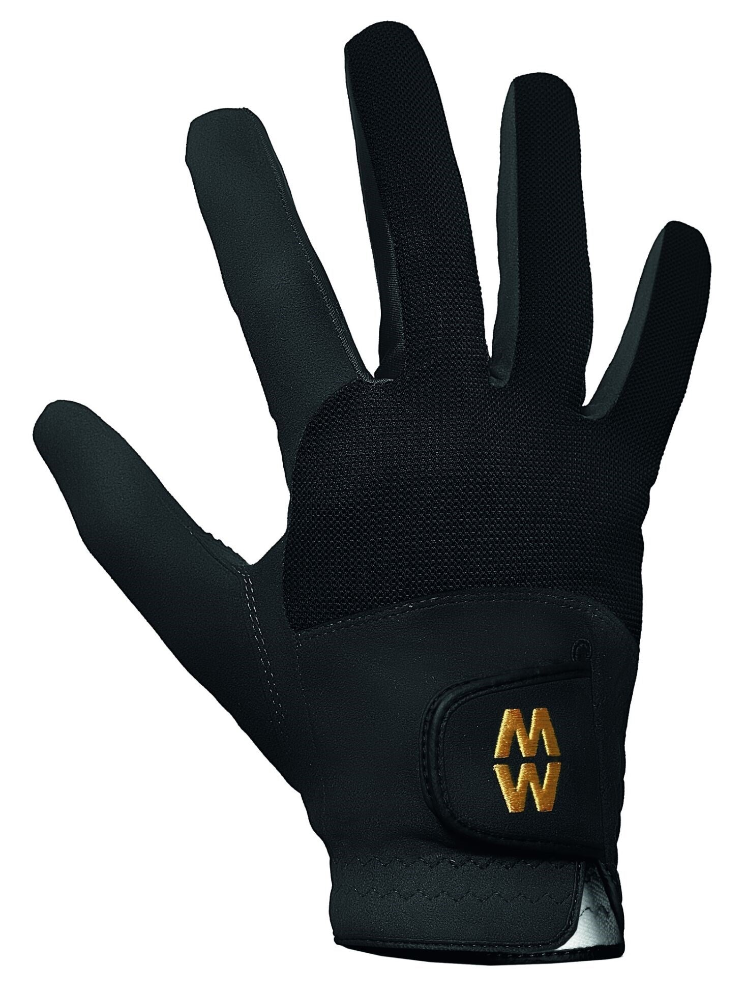 MacWet Micromesh Sports Gloves - Short Cuff - Black