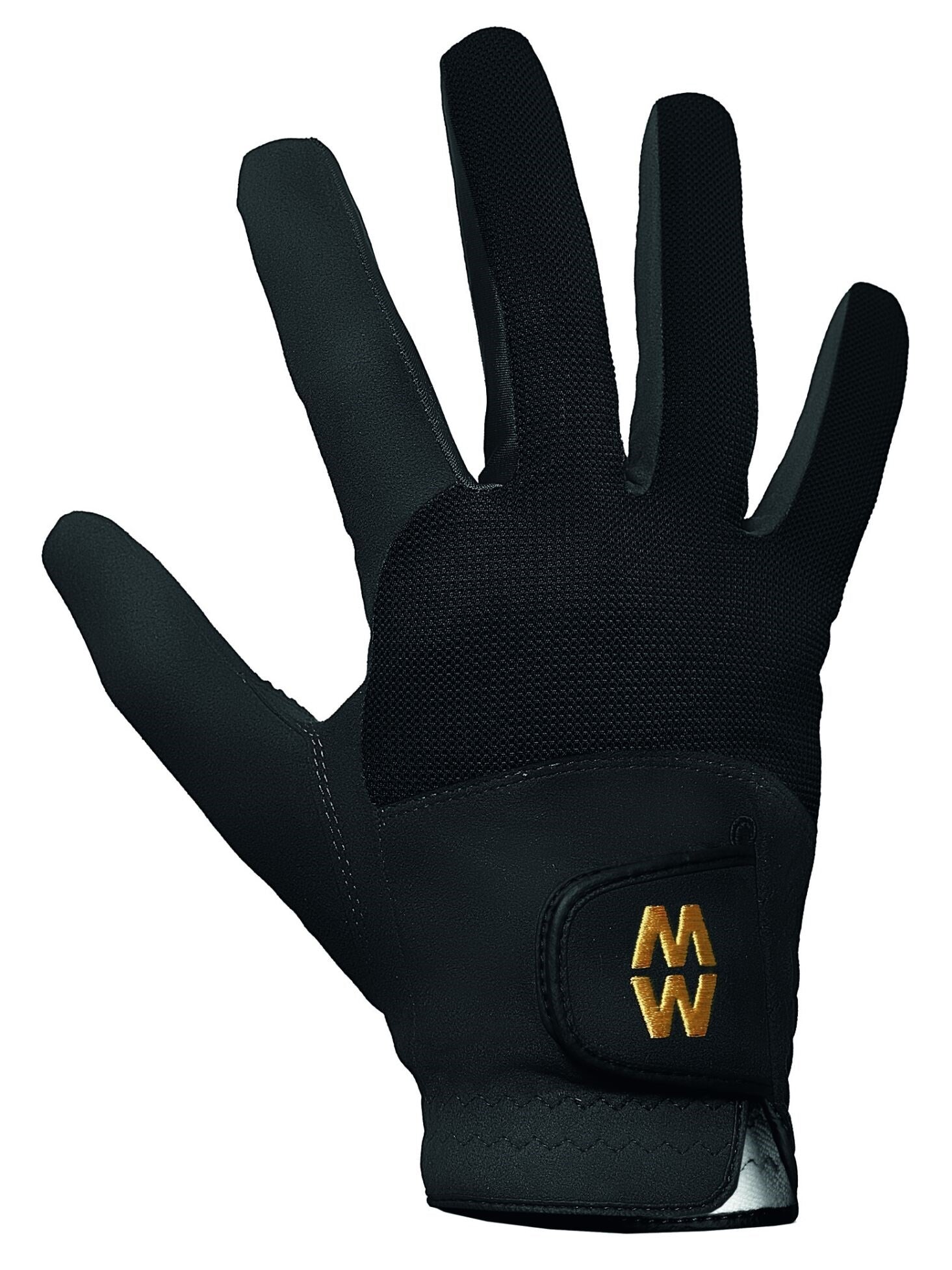 MacWet Micromesh Sports Gloves - Short Cuff - Black Macwet