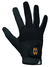 Load image into Gallery viewer, MacWet Micromesh Sports Gloves - Short Cuff - Black
