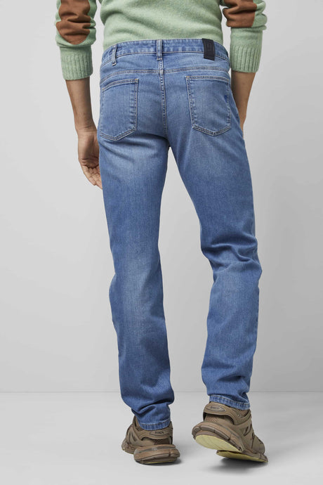 50% OFF - MEYER M5 Jeans - 6209 Regular Fit - Fairtrade Stretch Denim - Light Blue - Size: 32 Short Meyer
