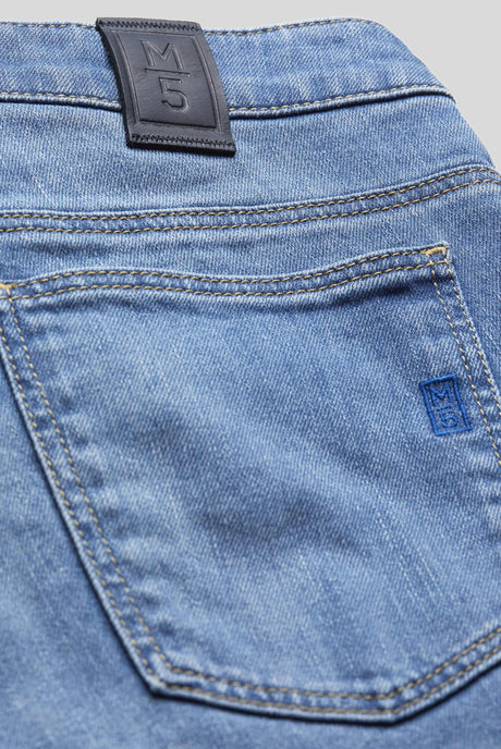 50% OFF - MEYER M5 Jeans - 6209 Regular Fit - Fairtrade Stretch Denim - Light Blue - Size: 32 Short Meyer
