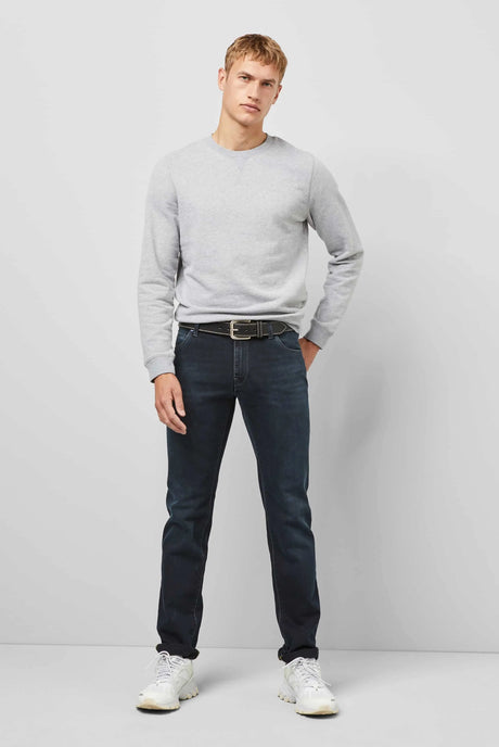 MEYER M5 Jeans - 6209 Regular Fit - Fairtrade Stretch Denim - Navy Meyer