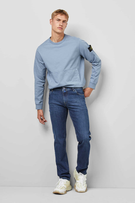 MEYER M5 Jeans - 6209 Regular Fit - Fairtrade Stretch Denim - Stone Blue Meyer