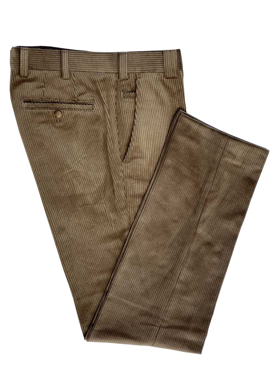 MEYER Cords - Mens Roma 437 Luxury Cotton Corduroy Trousers - Gold