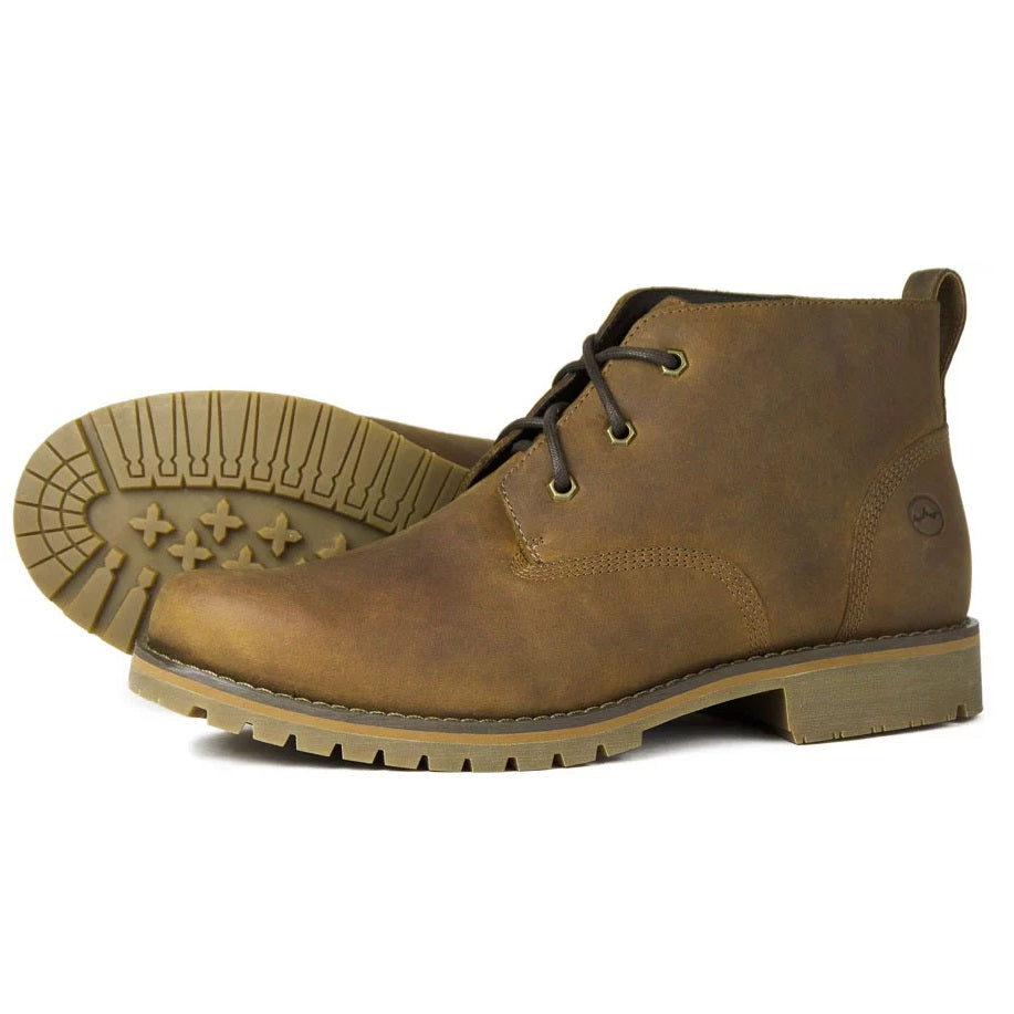 ORCA BAY Mens York Leather Boots - Sand