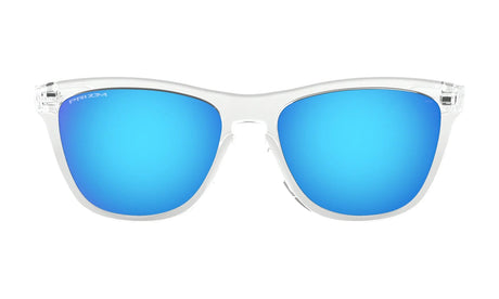 OAKLEY Frogskins Sunglasses - Crystal Clear Frame - Prizm Sapphire Lens Oakley