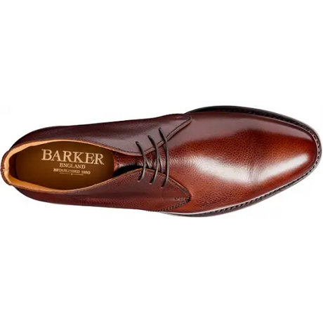 BARKER Orkney Boots - Mens Chukka Boots Dainite Sole - Cherry Grain Barker Shoes