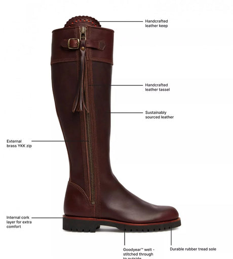 PENELOPE CHILVERS Standard Tassel Boots - Leather - Conker Penelope Chilvers