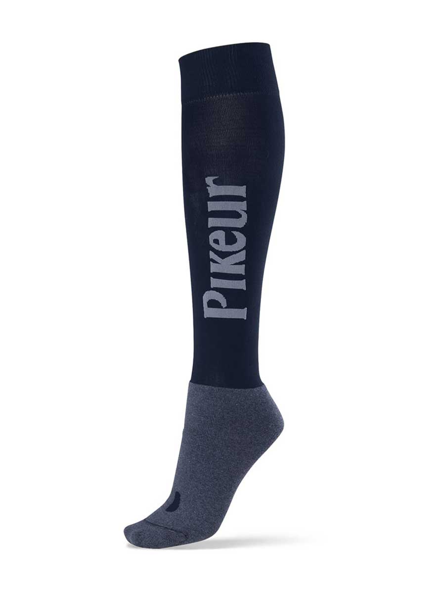 PIKEUR Knee Length Socks - Night Blue