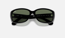 Load image into Gallery viewer, RAY-BAN Jackie Ohh Sunglasses - Black - Crystal Green Lens
