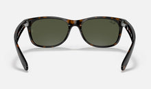 Load image into Gallery viewer, RAY-BAN New Wayfarer Classic Sunglasses - Tortoise - Crystal Green Lens

