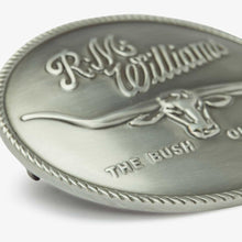 Load image into Gallery viewer, RM WILLIAMS Belt Buckle - Longhorn Trophy - Silver
