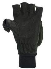 Load image into Gallery viewer, SEALSKINZ Gloves - Windproof Cold Weather Convertible Mitt - Olive Green &amp; Black
