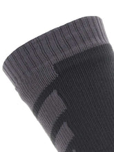 Load image into Gallery viewer, SEALSKINZ Socks - Waterproof Warm Weather Mid Length - Black &amp; Grey
