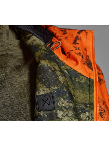 SEELAND Vantage Jacket – Mens - InVis Green / InVis Orange Blaze Seeland