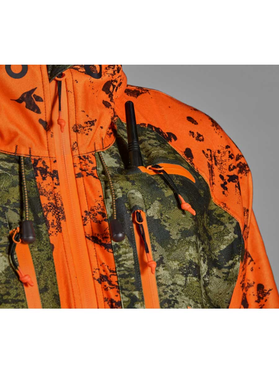 SEELAND Vantage Jacket – Mens - InVis Green / InVis Orange Blaze Seeland