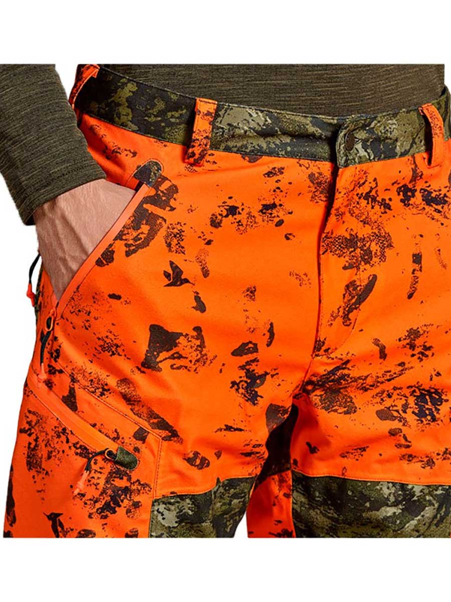 SEELAND Vantage Trousers - Men's - InVis Green / InVis Orange Blaze Seeland