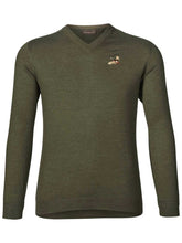 Load image into Gallery viewer, SEELAND Pullover - Mens Woodcock V-neck - Classic Green
