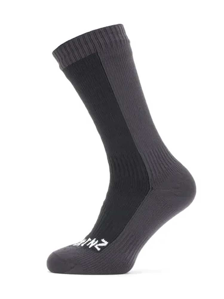 SEALSKINZ Socks - Waterproof Cold Weather Mid Length Sock - Black