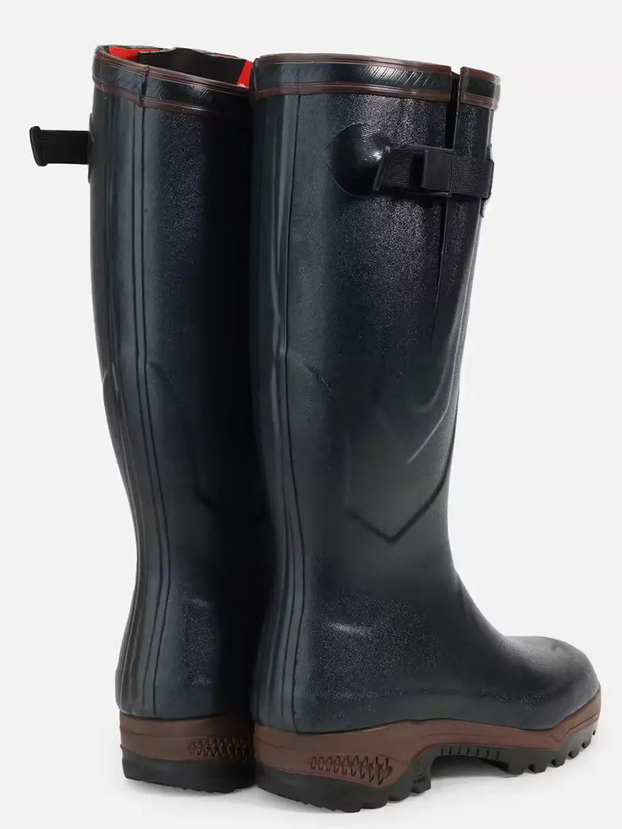 AIGLE Parcours 2 ISO Wellington Boots - Neoprene Lined Adjustable Fit - Bronze Aigle
