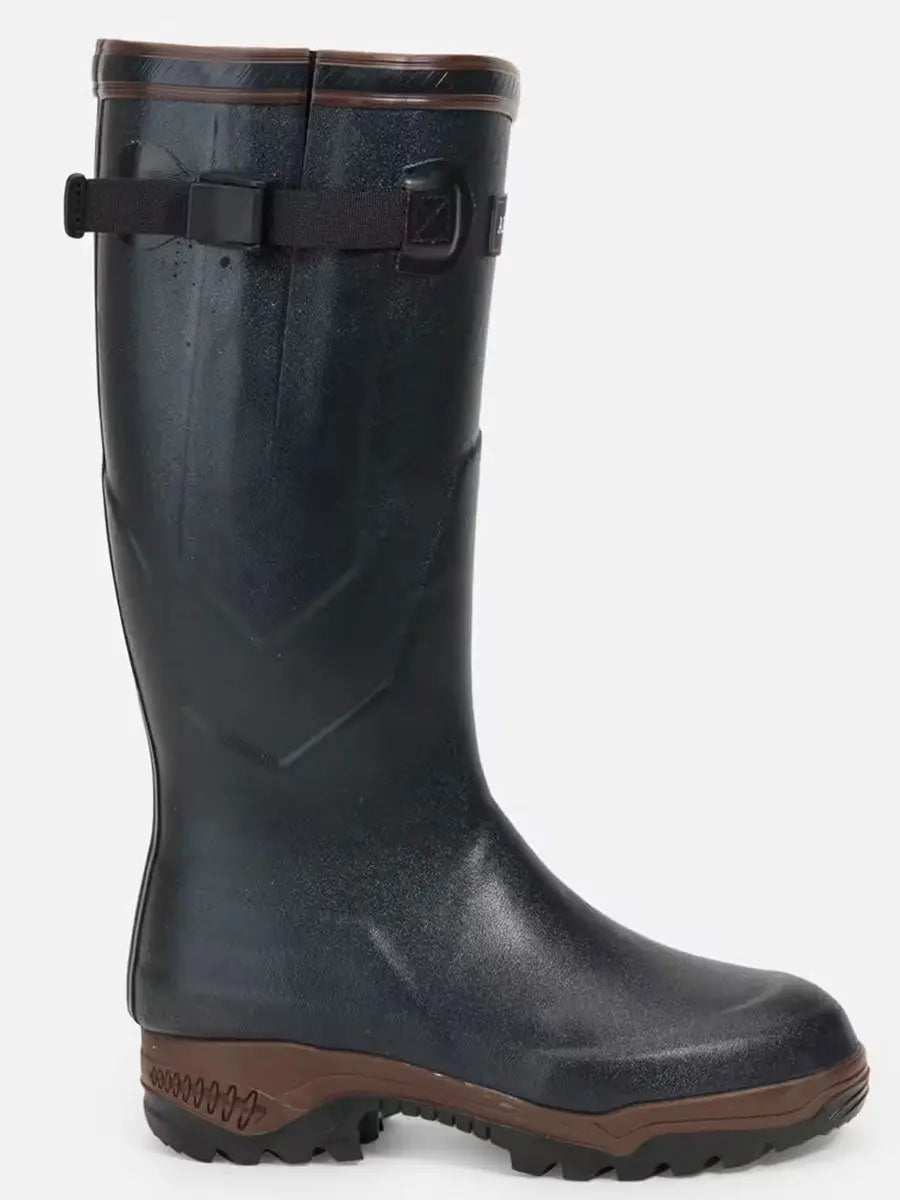 AIGLE Parcours 2 ISO Wellington Boots - Neoprene Lined Adjustable Fit - Bronze Aigle