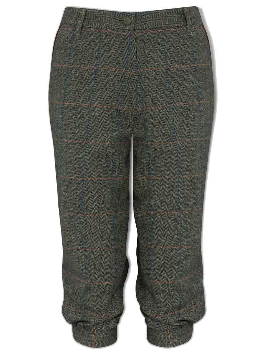 50% OFF ALAN PAINE Combrook Ladies Tweed Breeks - Spruce - Size: UK 14
