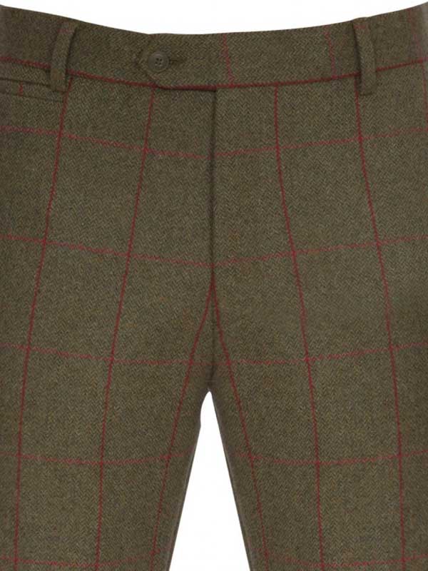 ALAN PAINE Combrook Mens Tweed Trousers - Sage