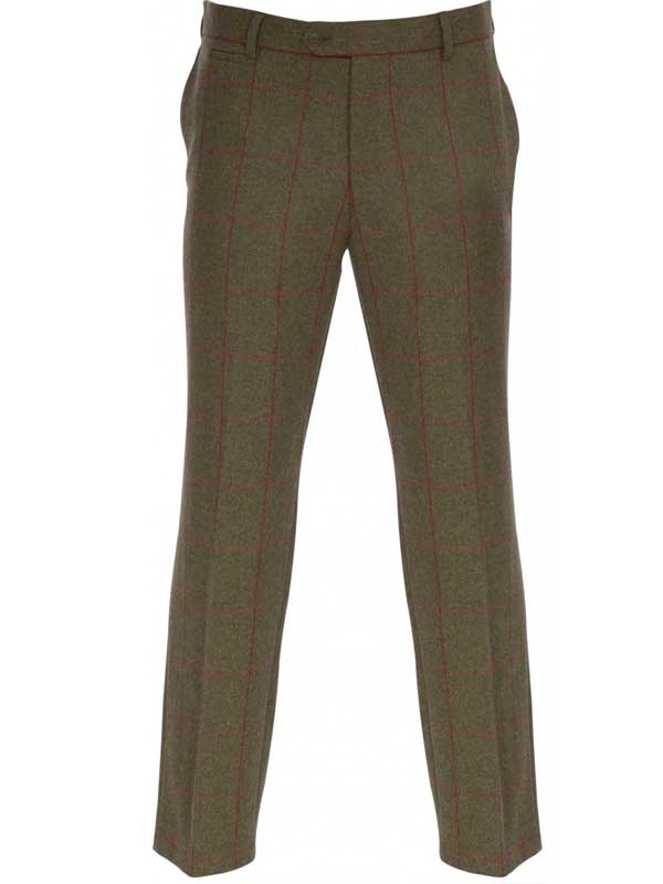 Alan Paine - Compton Trousers - Sage Green Tweed