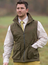Load image into Gallery viewer, ALAN PAINE Dunswell Mens Waterproof Shooting Waistcoat - Olive
