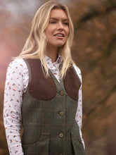 Load image into Gallery viewer, ALAN PAINE Ladies Combrook Tweed Shooting Waistcoat - Spruce
