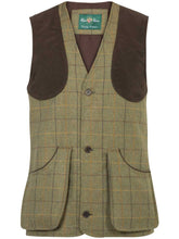 Load image into Gallery viewer, ALAN PAINE Shooting Waistcoat - Mens Rutland Tweed - Dark Moss
