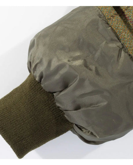 ALAN PAINE Rutland Mens Waterproof Shooting Coat - Lichen – storm cuff detail.