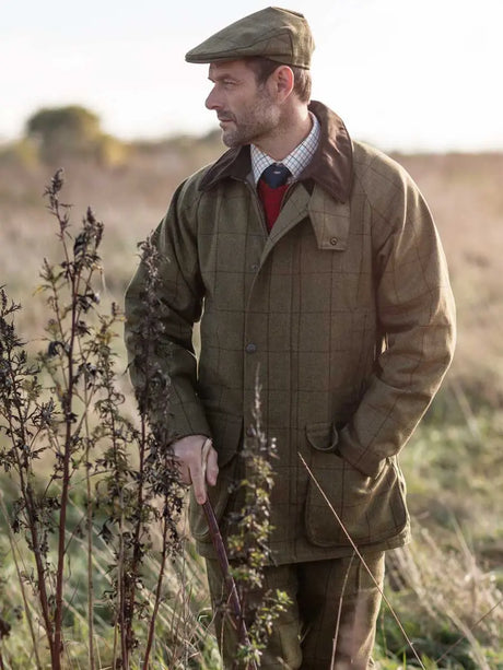 ALAN PAINE Rutland Mens Waterproof Shooting Coat - Lichen Alan Paine
